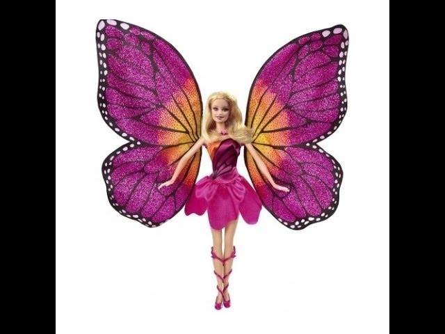 New Barbie Mariposa and The Fairy Princess Doll Girl Wing Butterfly Necklace Ken Doll