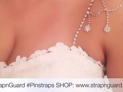 NEW Stylish Bridal Pin On Straps for Wedding Gowns and Strapless Sweetheart Dress - NO SEW