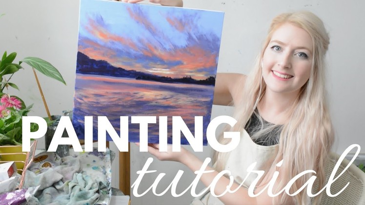 PAINTING TUTORIAL Acrylic Seascape Techniques | Katie Jobling Art