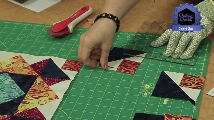 Quilting Quickly: Stained Glass - Throw Size Quilt Pattern