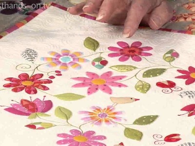 Simple stitched fused applique with Valerie Nesbitt (taster video)