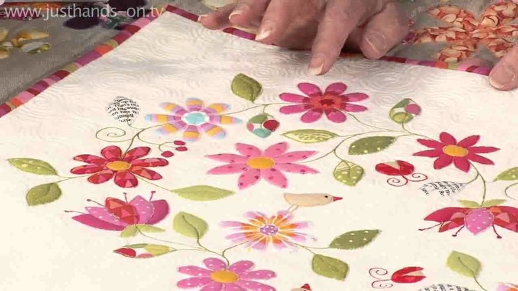 Simple stitched fused applique with Valerie Nesbitt (taster video)