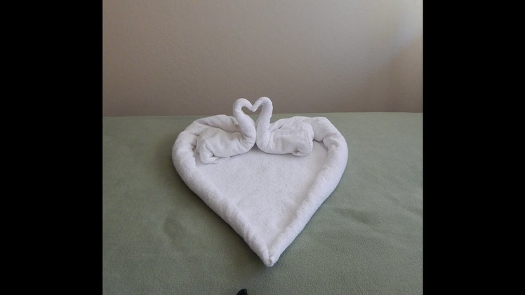 Towel Heart; Love Sign.