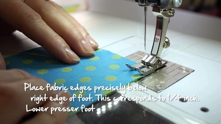 Tutorial: how to use the BERNINA patchwork foot no. 37 and 57