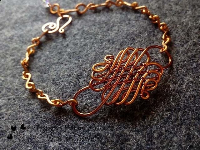 Tutorial wire knot bracelet - How to make wire jewelery