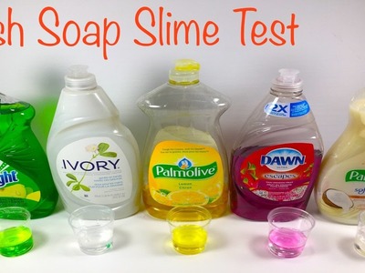 Dish Soap Slime Test!! How To Make Slime Without Borax,Baking Soda,Hand Soap or Detergent