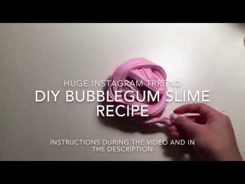 DIY Bubblegum Slime Recipe (Huge Instagram Trend!!)
