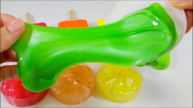 DIY How to Make - Yogurt Milk Stick Icecream - Learn Colors Slime Orbeez Syringe