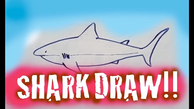 DRAW A SHARK!! EASY DRAW!