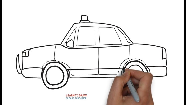 Easy Step For Kids How To Draw a Police Car