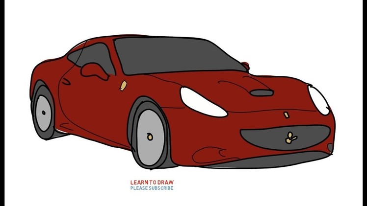 Easy Step For Kids How To Draw a Sport Car
