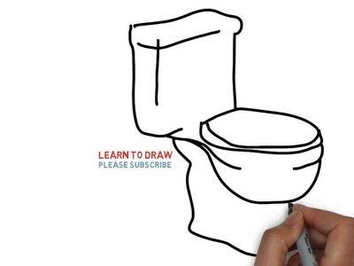 Easy Step For Kids How To Draw a Toilet Seat