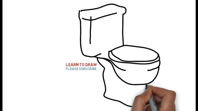 Easy Step For Kids How To Draw a Toilet Seat
