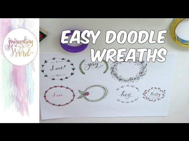 Easy Wreaths for Bible Journaling