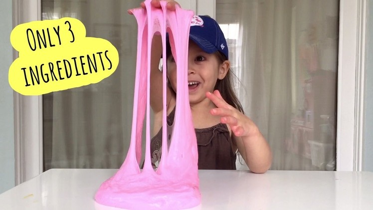 FLUFFY SLIME | Only 3 ingredients | How to make your own fluffy slime at home DIY