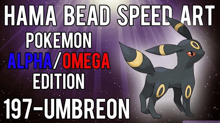 Hama Bead Speed Art | Pokemon | Alpha.Omega | Timelapse | 197 - Umbreon