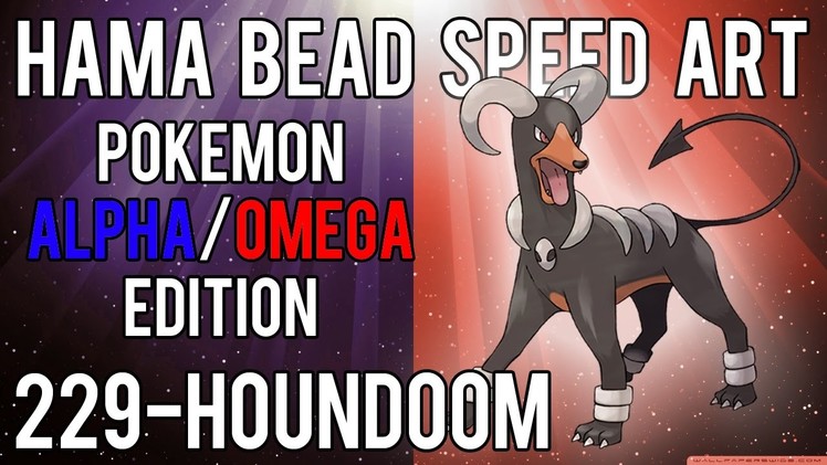 Hama Bead Speed Art | Pokemon | Alpha.Omega | Timelapse | 229 - Houndoom