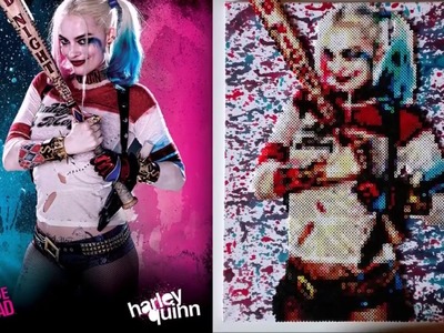 Harley Quinn | Hama, Perler and PhotoPearls beads