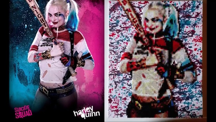 Harley Quinn | Hama, Perler and PhotoPearls beads