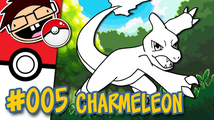 How to Draw #005 CHARMELEON | Narrated Easy Step-by-Step Tutorial | Pokemon Drawing Project