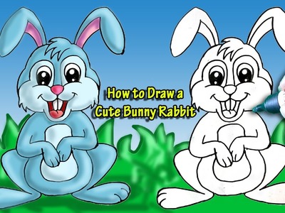 How to Draw a Cute Bunny Rabbit Easy Art and Shade