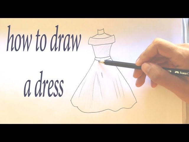How to Draw a Dress Easy Step by Step