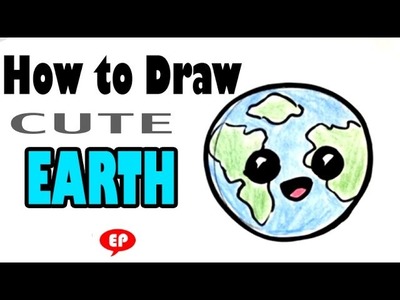 How to Draw a Globe (Cute) - Easy Pictures to Draw