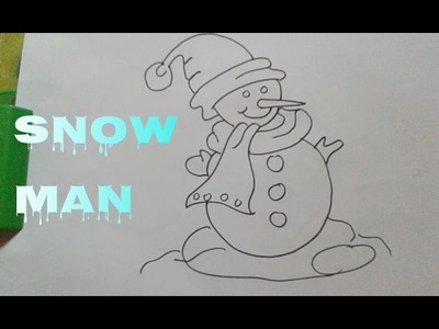 How to draw a snowman easy