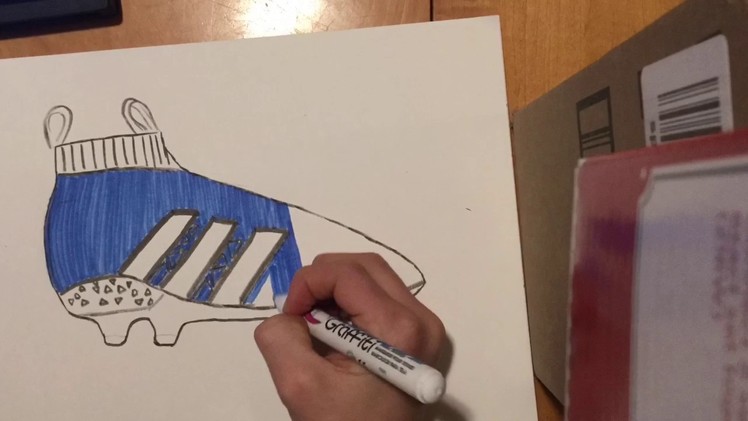 How to draw adidas ace easy