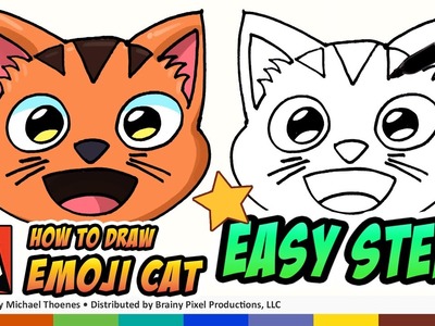 How to Draw Emojis Cat EASY STEP-BY-STEP for Beginners - YOU CAN DO IT!