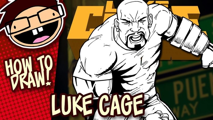 How to Draw LUKE CAGE (Comic Version) | Narrated Easy Step-by-Step Drawing Tutorial