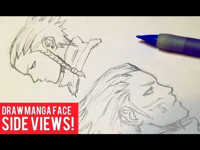How To Draw Manga Face: Side Views [EASY]