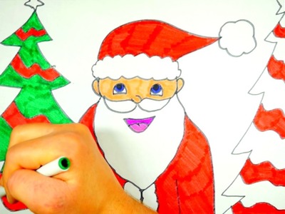 How To Draw Santa Claus ~ Easy | Step By Step For KIDS
