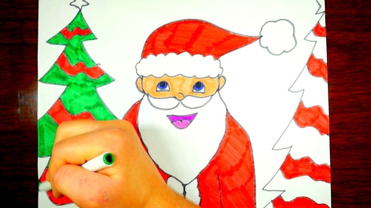 How To Draw Santa Claus ~ Easy | Step By Step For KIDS