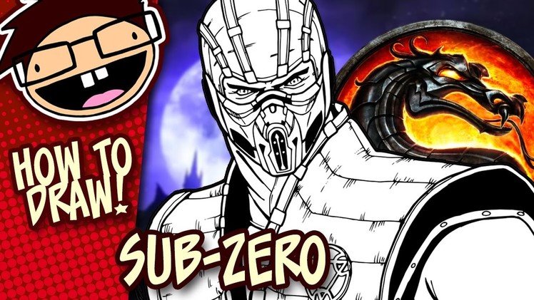 How to Draw SUB-ZERO (Mortal Kombat X) | Narrated Easy Step-by-Step Tutorial