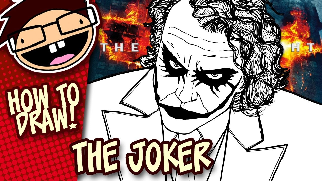 How To Draw The Joker The Dark Knight Narrated Easy Step By Step Tutorial