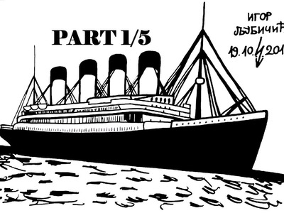 How to Draw TITANIC Ship Step by Step Easy for Kids in Pencil and Color | PART 1.5