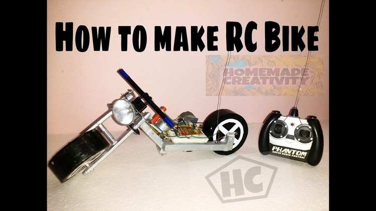 How to make rc motorcycle at home easy and fast