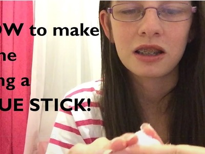 HOW TO MAKE SLIME USING ONLY A GLUE STICK!