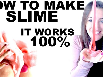 HOW TO MAKE SLIME WITHOUT BORAX, TIDE ,CORNSTARCH, SHAVING CREAM, DETERGENT