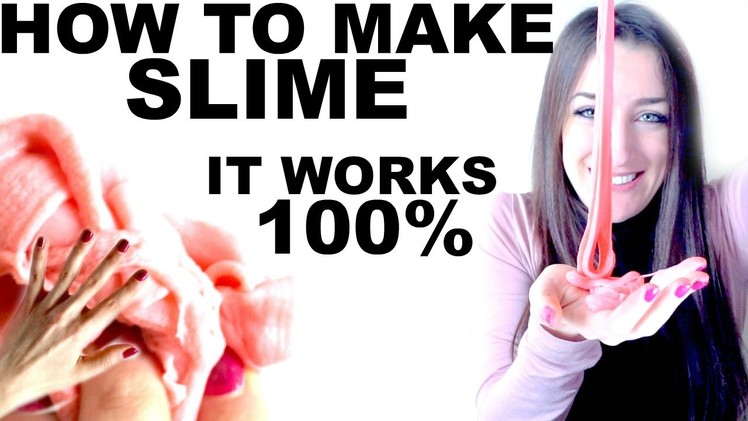 HOW TO MAKE SLIME WITHOUT BORAX, TIDE ,CORNSTARCH, SHAVING CREAM, DETERGENT