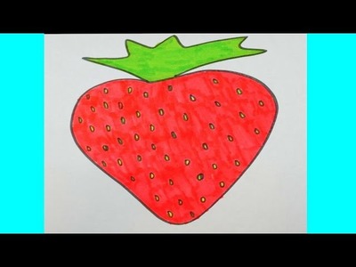 Learn How to Draw a Strawberry | EASY, Step By Step Demonstration