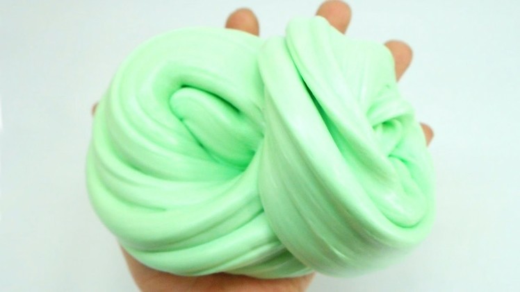 Make Mint Colors Fluffy Slime! Easy Learn DIY