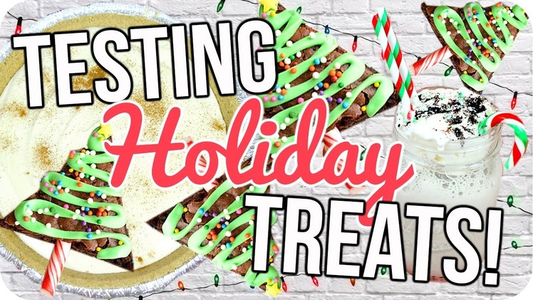 Testing Holiday Treats! Easy Holiday Desserts!