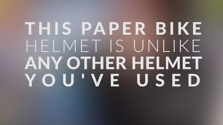 This Award-Winning £4 Paper Bicycle Helmet Could Save Lives