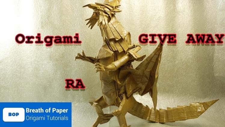 #2 Origami Giveaway THE RA (Egyptian mythology) - GILSAN