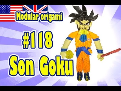 3D MODULAR ORIGAMI #118 SON GOKU DRAGON BALL
