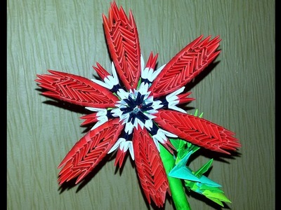 3D ORIGAMI FLOWER FOR FLEXILE VASE TUTORIAL