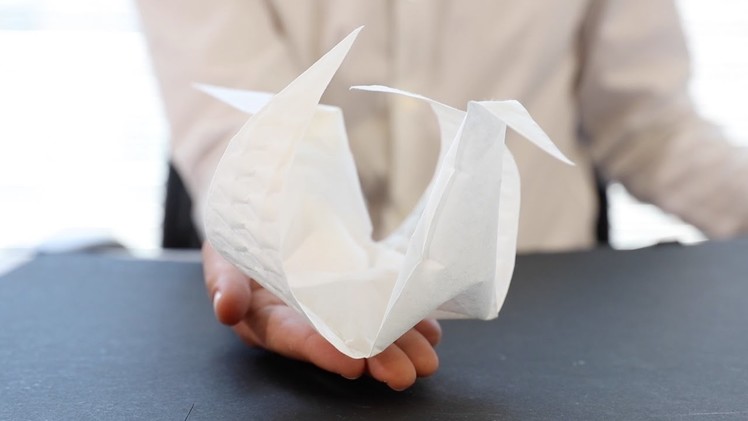 Aeromorph inflatables fold themselves from flat sheets into complex origami