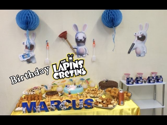 Anniversaire Lapins Cretins Rabbids Invasion Birthday Diy